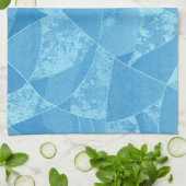 Serviette de cuisine en verre bleu (Plié)