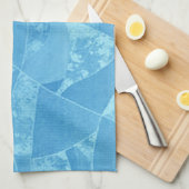 Serviette de cuisine en verre bleu (Quart Plié)