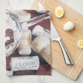 Serviette de cuisine en verre de liège de temps de (Quart Plié)