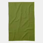 Serviette de cuisine en vert olive solide (Vertical)