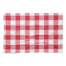 Serviette de cuisine En vichy rouge