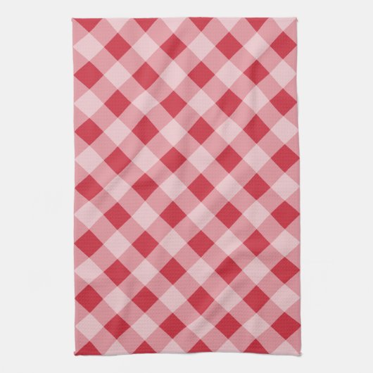 Serviette de cuisine En vichy rouge (Vertical)