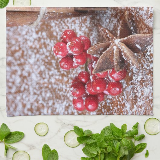 Serviette de cuisine épice à sucre (Plié)