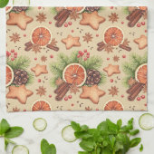 Serviette de cuisine épice de vacances (Plié)