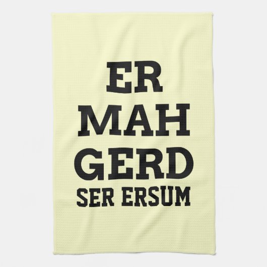Serviette de cuisine Ermahgerd (Vertical)