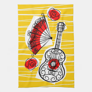 serviette de cuisine espagnole Souvenirs