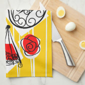 serviette de cuisine espagnole Souvenirs horizonta (Quart Plié)