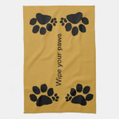 Serviette de cuisine - essuyer vos pattes (Vertical)