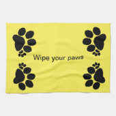 Serviette de cuisine - essuyer vos pattes v2 (Horizontal)