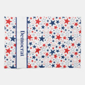 Serviette de cuisine Étoiles patriotiques Démocrat (Horizontal)