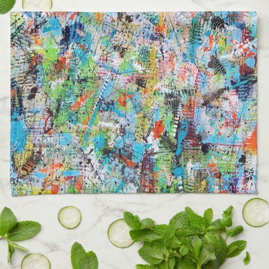 Serviette de cuisine éveillée (Plié)