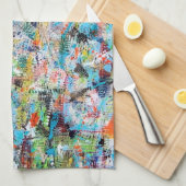 Serviette de cuisine éveillée (Quart Plié)