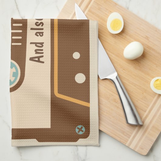 Serviette de cuisine faite sur commande (Quart Plié)