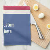 Serviette de cuisine faite sur commande de motif (Quart Plié)