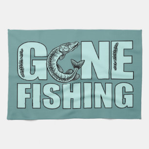 Serviette de cuisine faite sur commande de PÊCHE