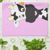 Serviette de cuisine faite sur commande de vache (Plié)
