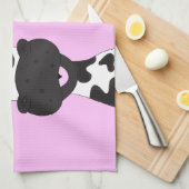 Serviette de cuisine faite sur commande de vache (Quart Plié)