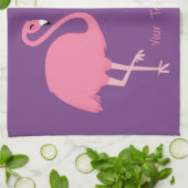 Serviette de cuisine faite sur commande des textes (Plié)