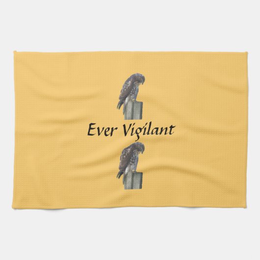 Serviette de cuisine - Falcon - Jamais Vigilant (Horizontal)