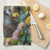 Serviette de cuisine familiale de hérisson (Quart Plié)