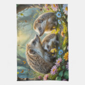 Serviette de cuisine familiale de hérisson (Vertical)