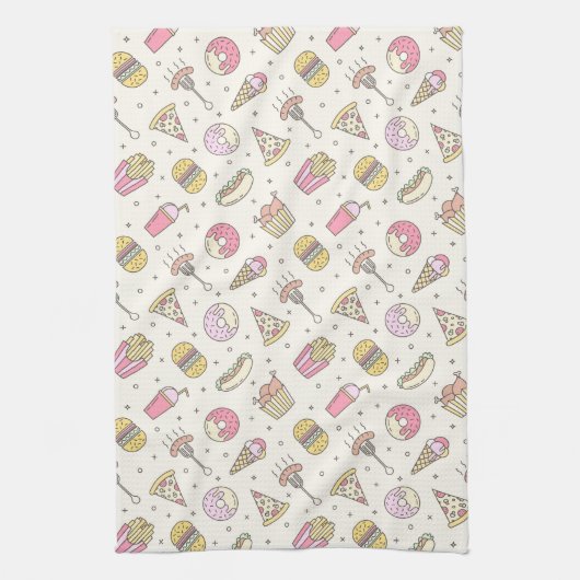 Serviette de cuisine Fast Food (Vertical)