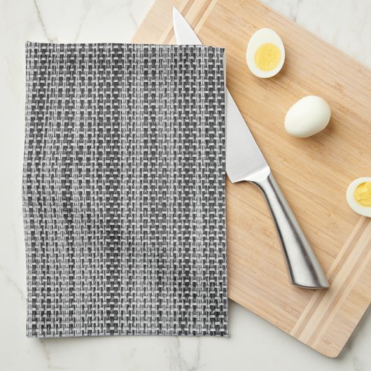 Serviette de cuisine Faux Grey en coton (Quart Plié)