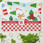 Serviette de cuisine Festive White Christmas (Plié)