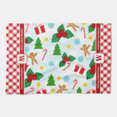 Serviette de cuisine Festive White Christmas (Horizontal)