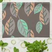 serviette de cuisine feuille de forêt (Plié)