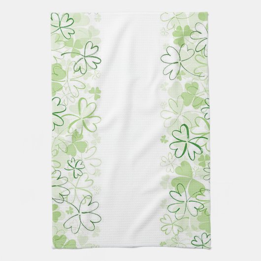 Serviette de cuisine "Feuille de trèfle" (Vertical)