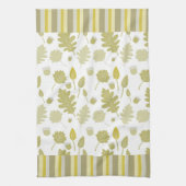 Serviette de cuisine Feuille en microfibre d'or (Vertical)