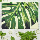 Serviette de cuisine Feuille Monstera (Plié)