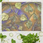 serviette de cuisine feuille ondulante (Plié)