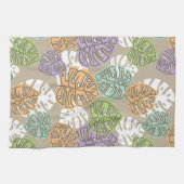 serviette de cuisine feuille pastel (Horizontal)