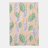 serviette de cuisine feuille pastel (Vertical)