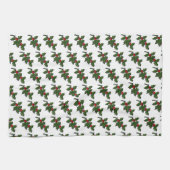 Serviette de cuisine - Feuilles creux et baies (Horizontal)