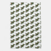 Serviette de cuisine - Feuilles creux et baies (Vertical)