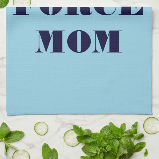 Serviette de cuisine Fière Air Force Maman (Plié)