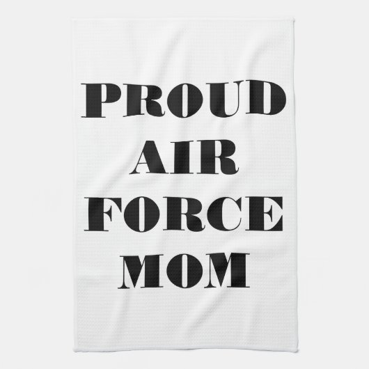 Serviette de cuisine Fière Air Force Maman (Vertical)