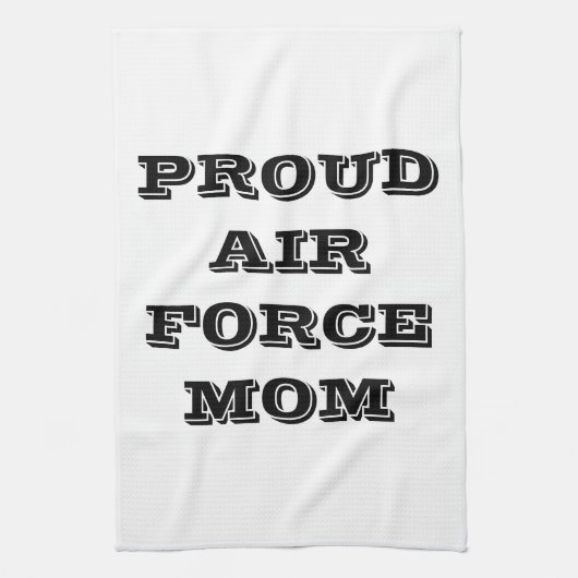 Serviette de cuisine Fière Air Force Maman (Vertical)