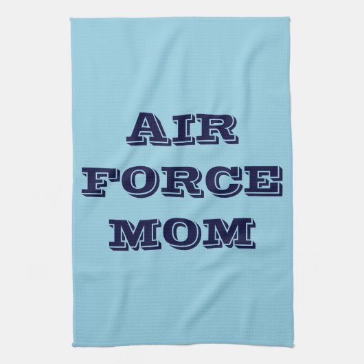 Serviette de cuisine Fière Air Force Maman (Vertical)