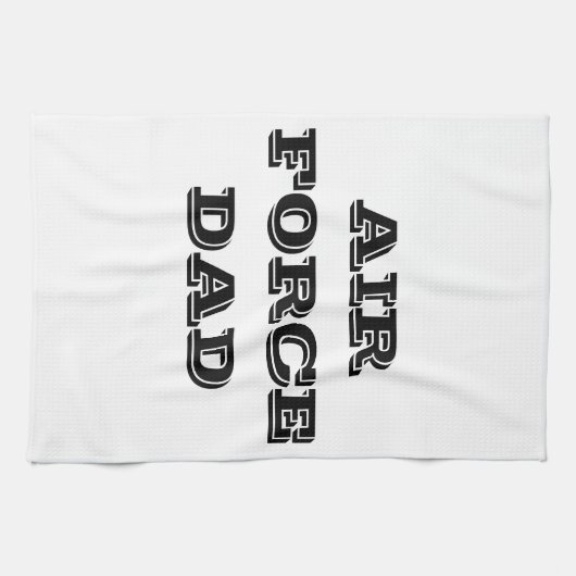 Serviette de cuisine Fière Force aérienne Papa (Horizontal)