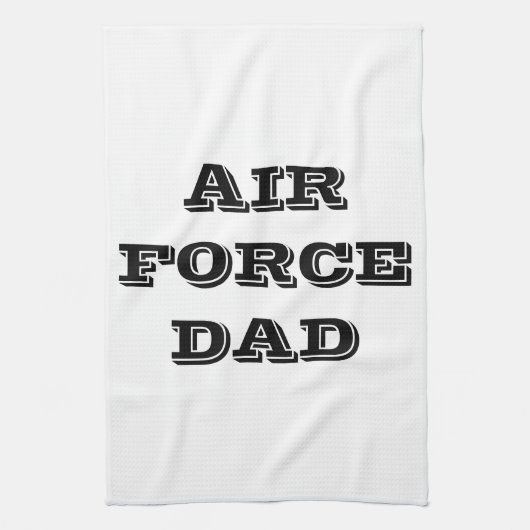 Serviette de cuisine Fière Force aérienne Papa (Vertical)