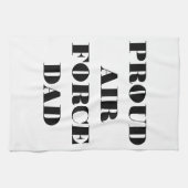 Serviette de cuisine Fière Force aérienne Papa (Horizontal)