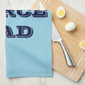 Serviette de cuisine Fière Force aérienne Papa (Quart Plié)