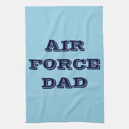 Serviette de cuisine Fière Force aérienne Papa (Vertical)