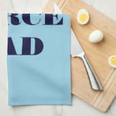 Serviette de cuisine Fière Force aérienne Papa (Quart Plié)