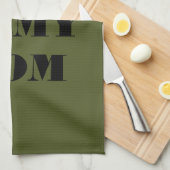 Serviette de cuisine Fière maman armée (Quart Plié)