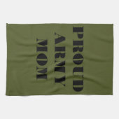 Serviette de cuisine Fière maman armée (Horizontal)